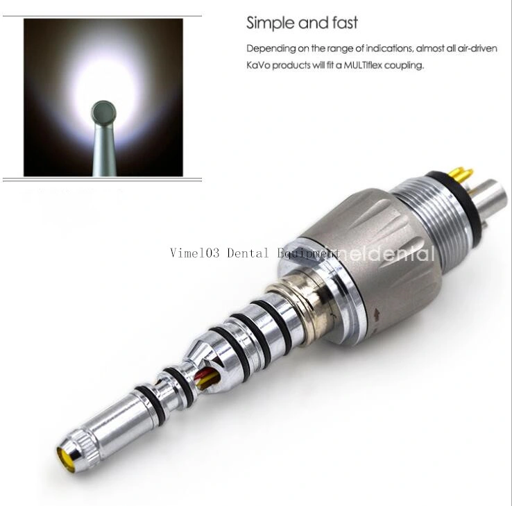 Dental 6 Hole Optical Quick Coupling for High-Speed Turbine Handpiece