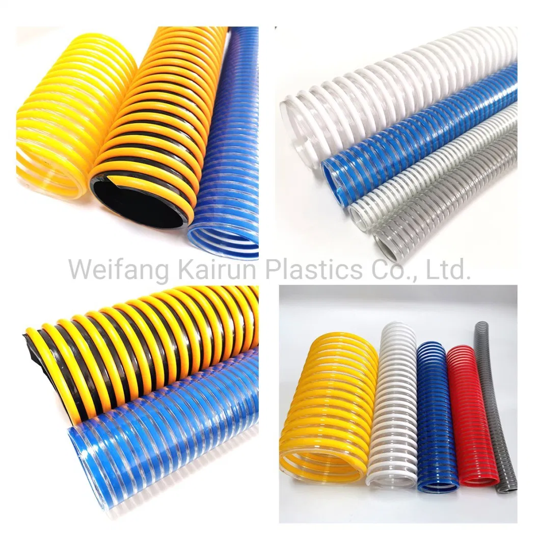 Chinese Suppliers Kairun Plastic Reinforcement Flexible PVC Spiral Suction Hose