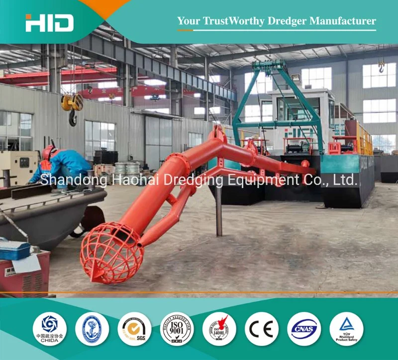High Performance Sand Suction Dredger with Jet Head Suction and Customized Discharge Pipe for Sales