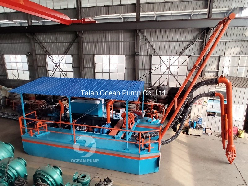 Good Quality Sand Dredger River Sand Dredging Barge Vessel Water Jetting Slurry Use Submersible Sand Pump Dredger