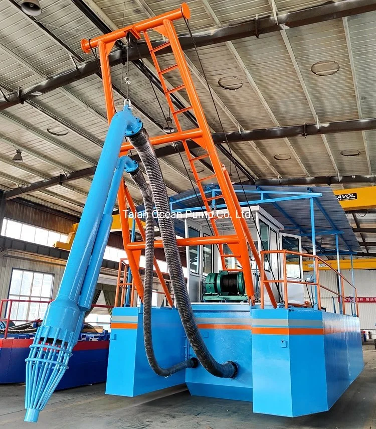 Good Quality Sand Dredger River Sand Dredging Barge Vessel Water Jetting Slurry Use Submersible Sand Pump Dredger