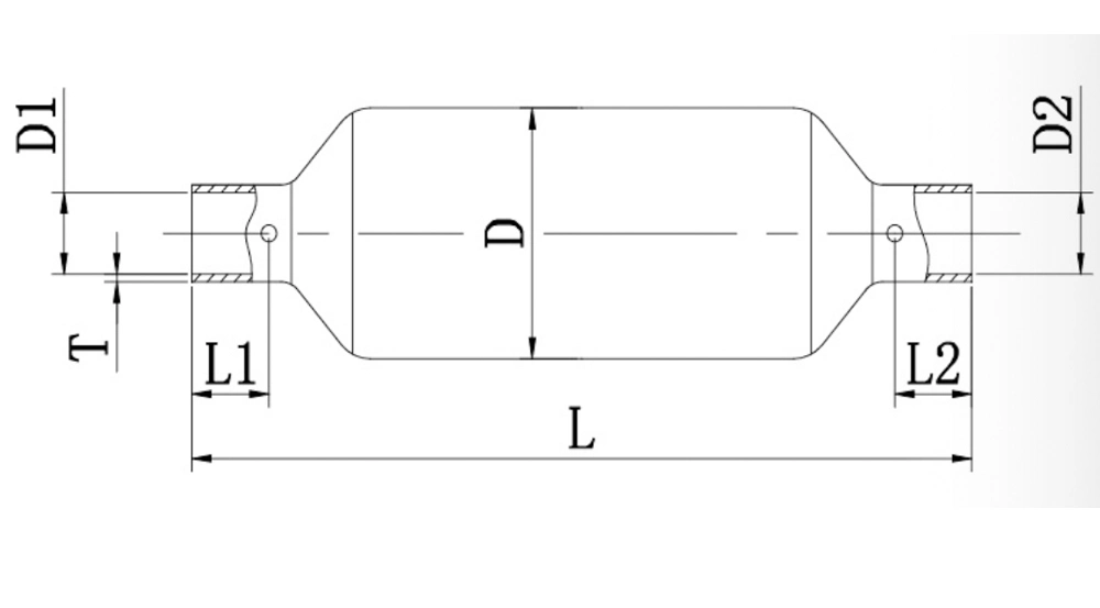 Gangli Refrigeration Fittings Copper Pipe Muffler