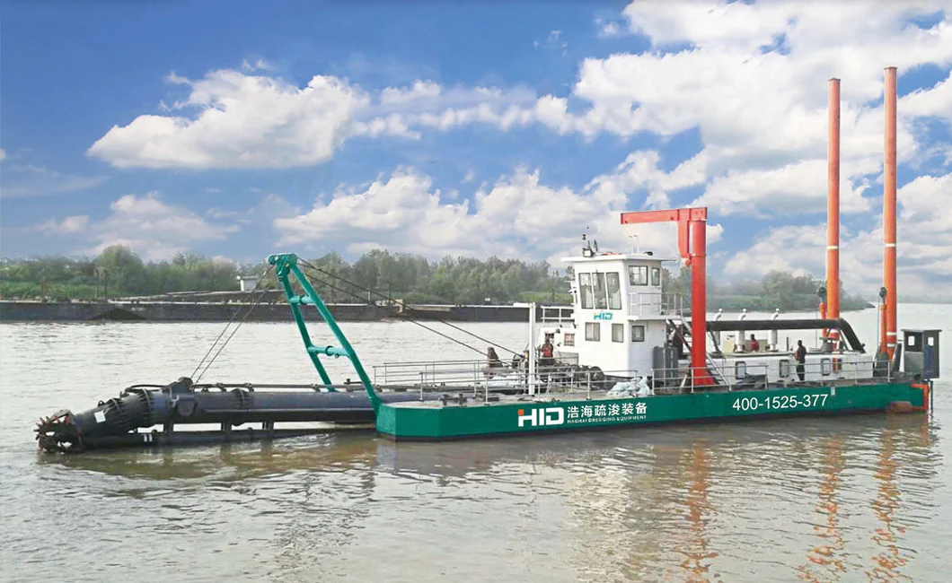 Mud Gold Dredger Vessel Sand Dredging Boat Vessel Ship Hydraulic Cutter Suction Sea Backhoe Dredger for Port Reclamation