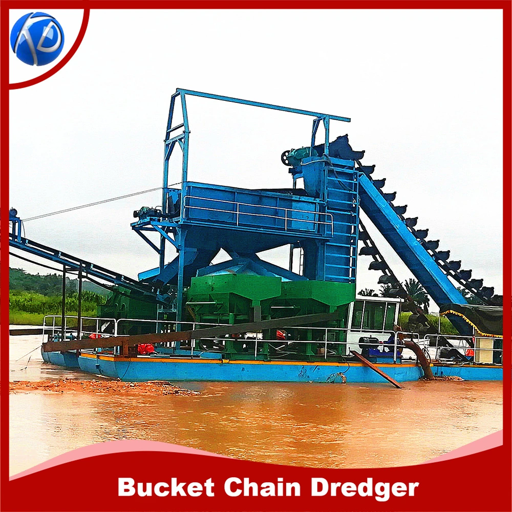 Keda 05 Widely Used Gold Panning Chain Bucket Dredger