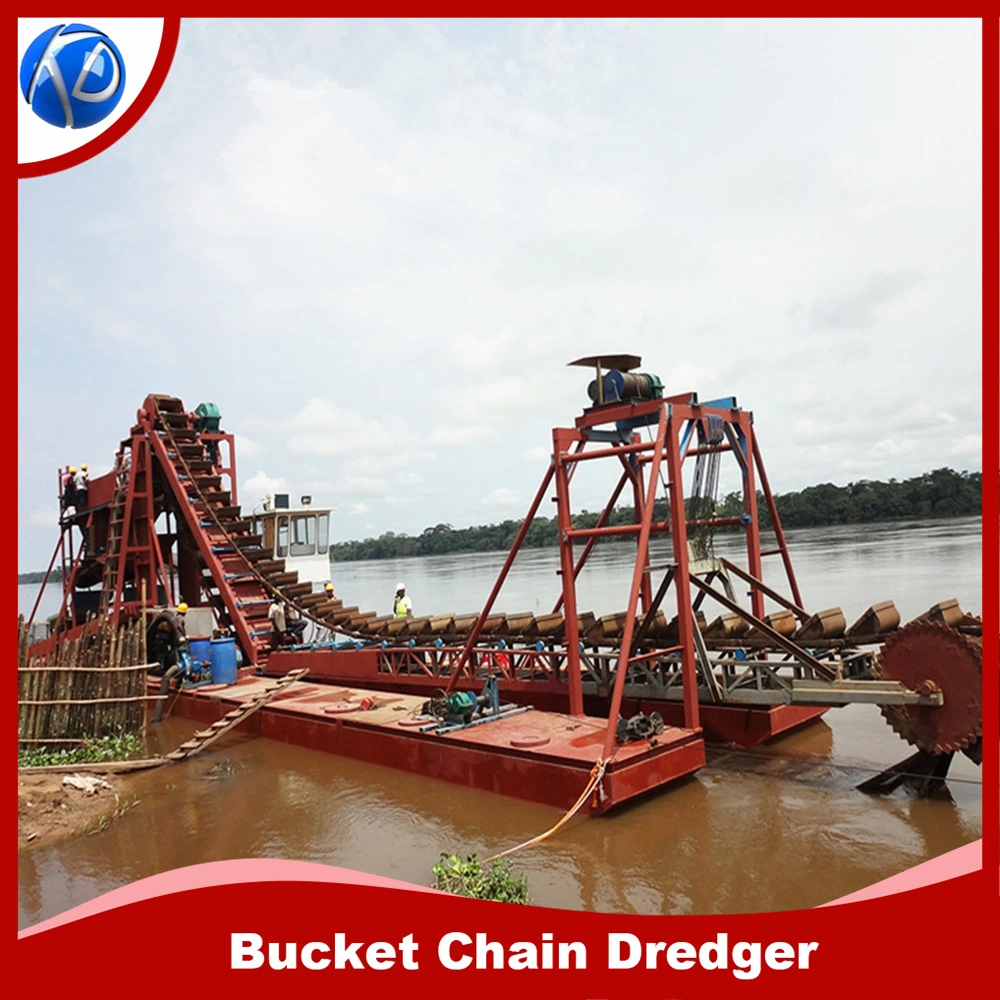 Keda 05 Widely Used Gold Panning Chain Bucket Dredger