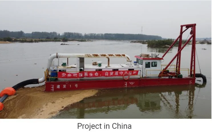 China Floating Dredge Boat Equipment 8 Inch Sand Dredge for Sale