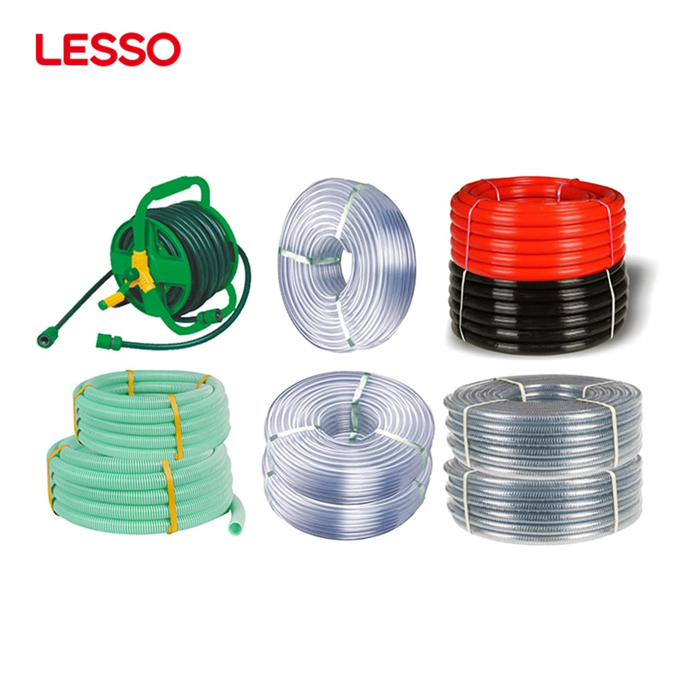Lesso High Quality Agricultural Irrigation Suction Devices Use White Green Transparent PVC Suction Hose Pipe PVC Flexible Hose Pipe