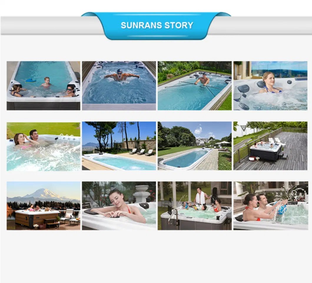 Sunrans 5.85m Acrylic SPA Pool Balboa System Whirlpool Backyard Wholesome Swimspa (SR850)