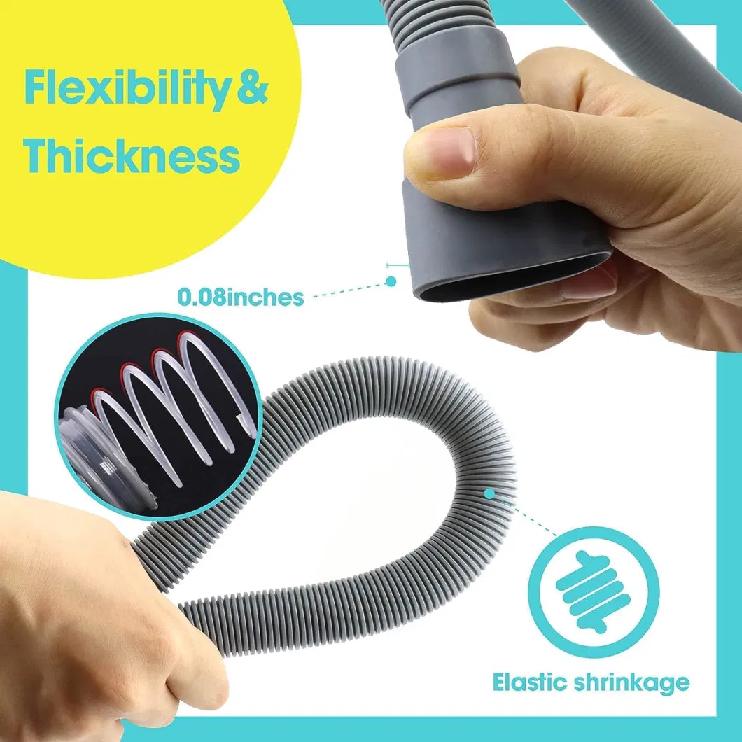 Flexible Dishwasher Drain Hose Extension Kits Corrugated Washer Discharge Hose