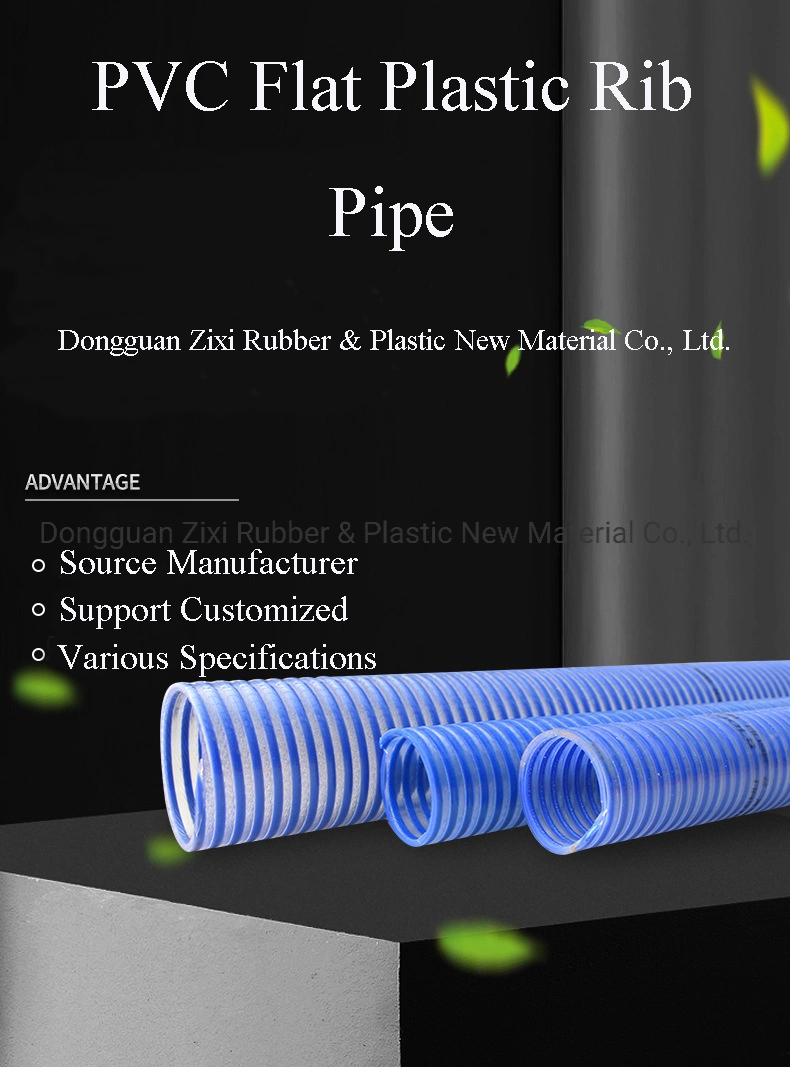 Colorful Anti Abrasion Flexible Rigid Plastic PVC Helix Suction Hose