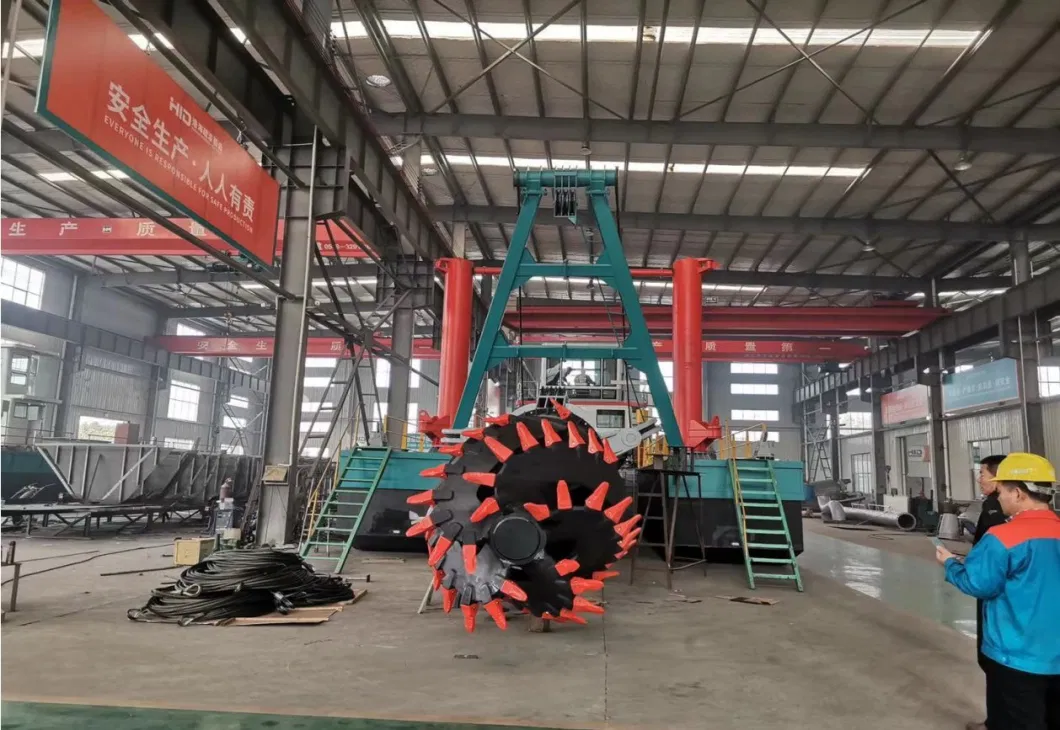 Mud Gold Dredger Vessel Sand Dredging Boat Vessel Ship Hydraulic Cutter Suction Sea Backhoe Dredger for Port Reclamation