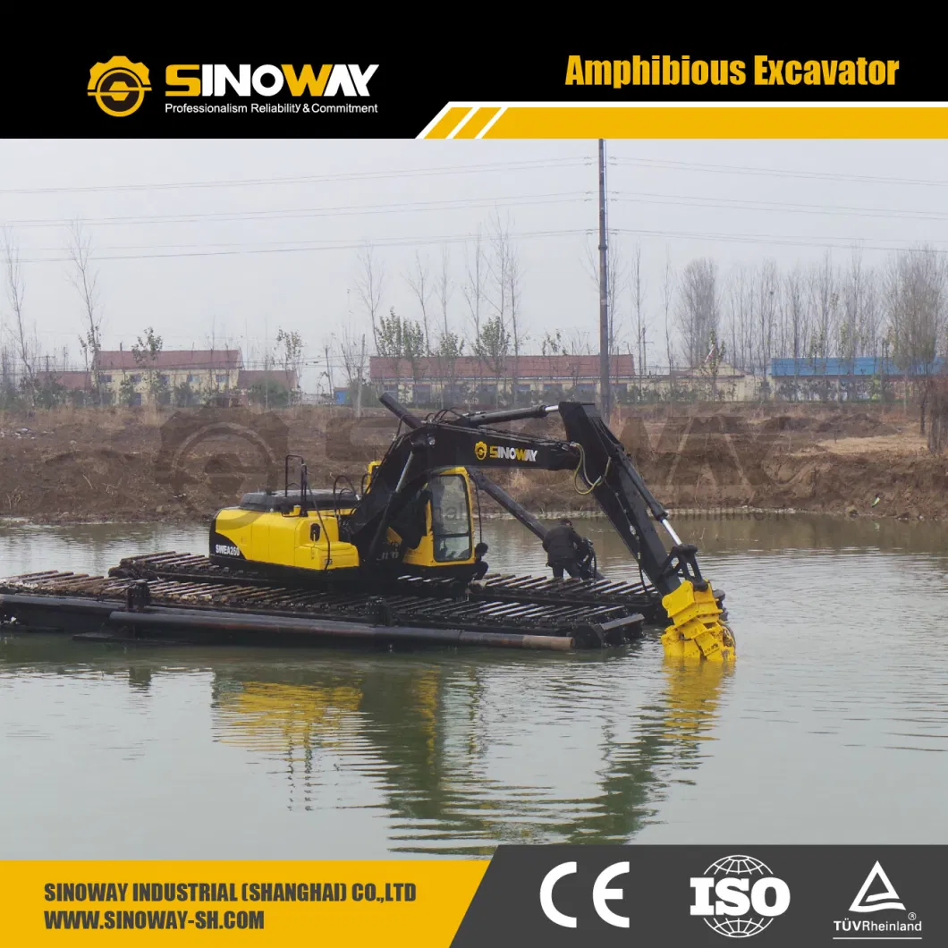 Sinoway Amphibious Dredger New Backhoe Dredger Price