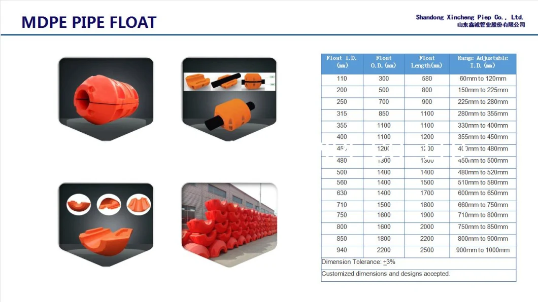 Pipe Float Dredging Float Plastic Rotomolding Products