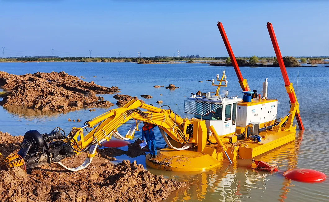 HID-CE-300 Shallow Water Dredging Watermaster Amphibious Multifunctional Dredger in Stock