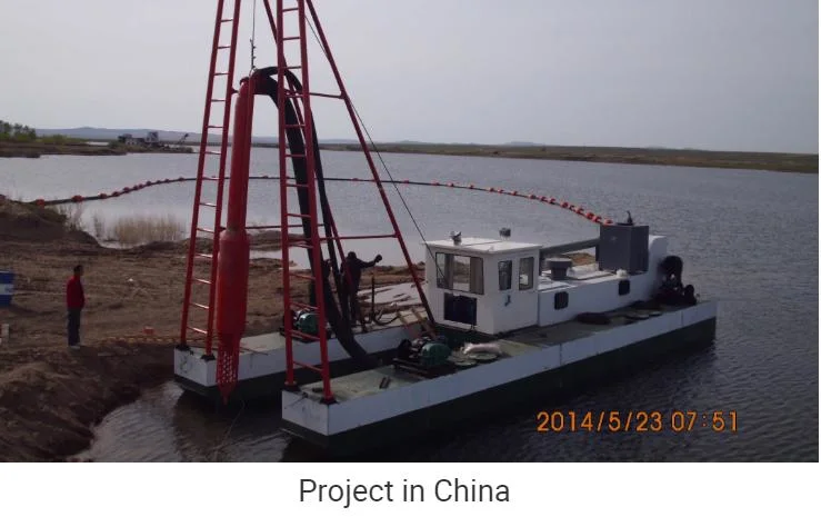 0-4500m3/H Customized 1-20m Jet Suction Sand Mining Dredger with Long Discharge Distance Pumping Sand River Sea Lake