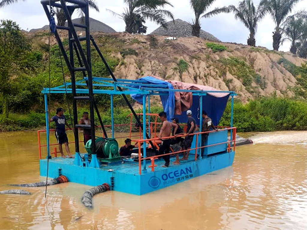 Reliable Sand Boat Portable Small Dredger Suction Dredge Boat 6 Inches Sand Dredger with Innovative Functionality