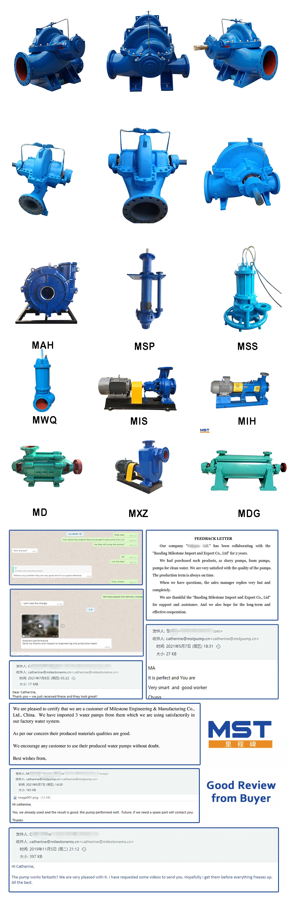 45 HP 3 Inch Diameter Split Case Double Suction Pressure Electric Centrifugal Water Pump for Irrigation Water Supply with Hose