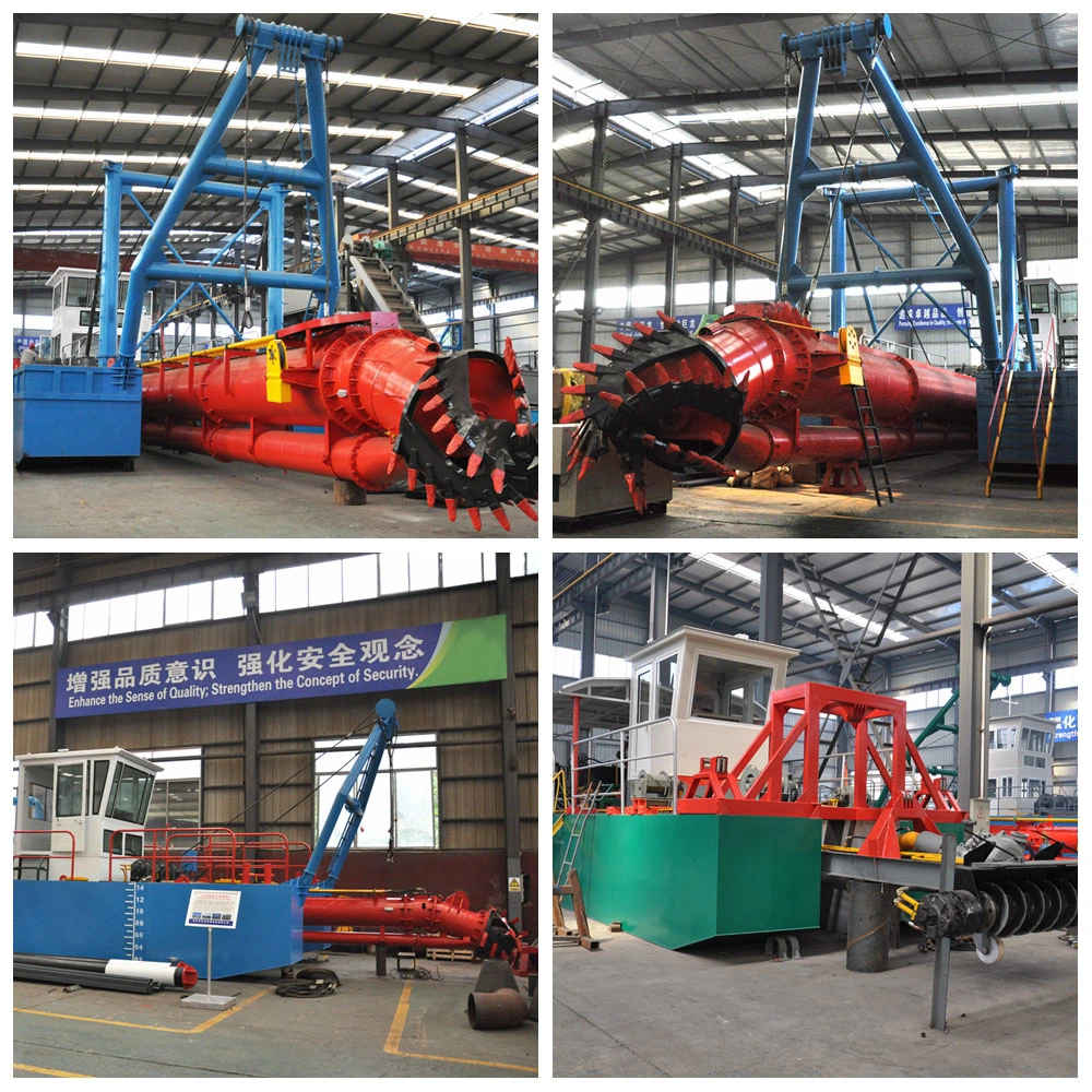2500m Discharge Distance Mechanical Cutter Suction Dredger with High Pressure Water Pipe