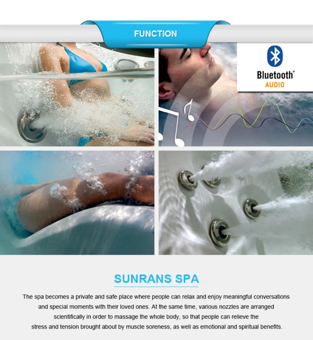 Sunrans10 Persons Whirlpool Bathtub Balboa System Aristech Acrylic Hot Tub