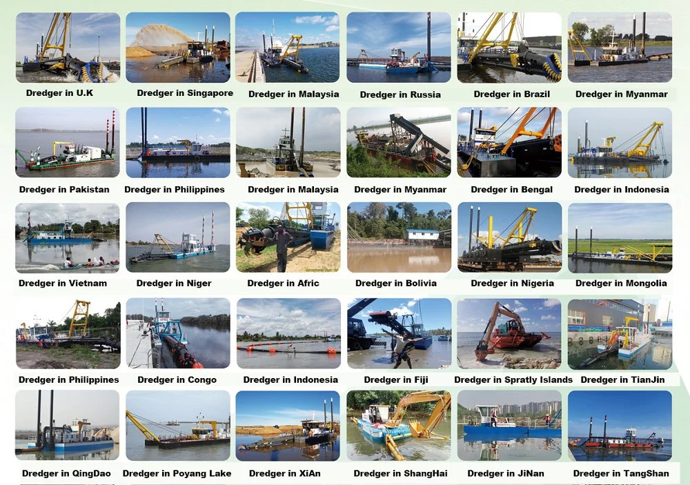 Keda River Dredging Machine Gold Mining Mud Dredge Sand Suction Dredge equipment Cutter suction Dredger