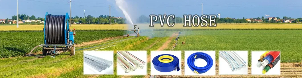 High Tearing-Resistant Plastic Corrugated Suction Hose with Rigid PVC Spiral