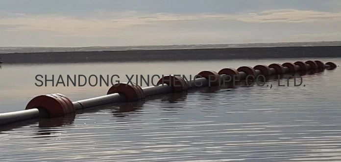 High Quality Dredger PE100 HDPE Pipe with Both Ends Flanges and Steel Ring