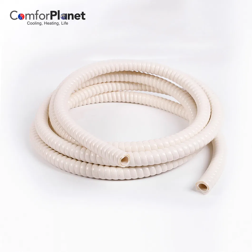 White Round PVC Plastic Rubber Flexible Water Connector 50m Air Conditioner Flexible Drain Hose