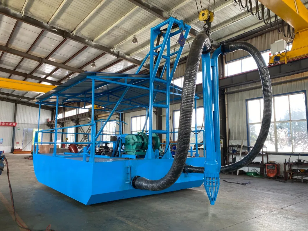 Floating Platform High Pressure Water Jet Mining Sand Dredger with Mud Pumps