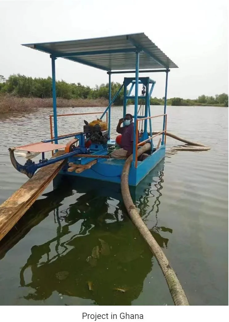 Simple 6 Inch Boat Small Mini Portable Lakeside River Dredging Sand Suction Dredger for Sale Philippines Malaysia Maldives Indonesia