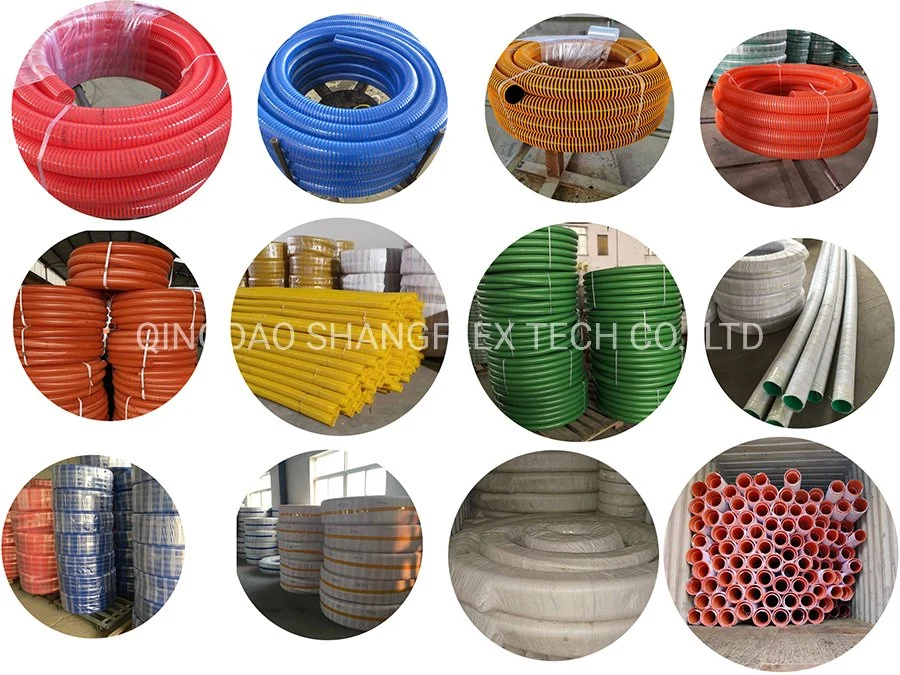 Flexible Dust Collection Yellow Blue Water Transfer PVC Suction Hose