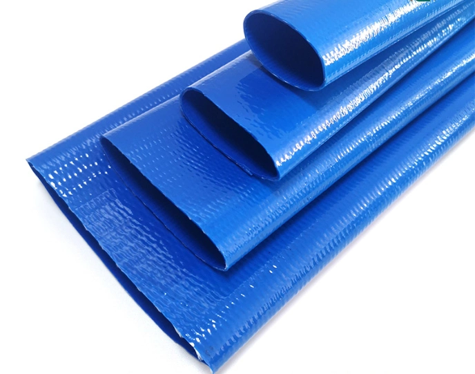 OEM Blue Color PVC Agricultural Pipe Pump Layflat Discharge Water Garden Hose