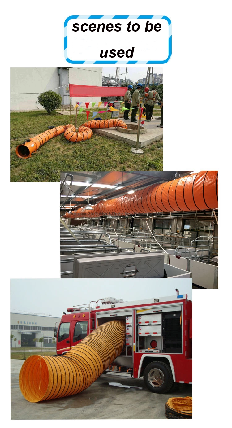 Explosive Proof Spiral Air Suction Duct Exhaust Pipe Ventilation Hose