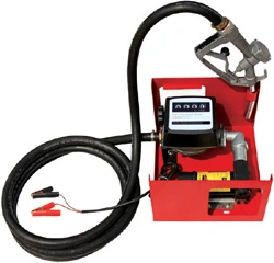 Electric Diesel Fuel Transfer Pump 220V Diesel Oil Refueling Pump Kit with Fuel Dispenser Nozzle and Suction/Delivery Hose