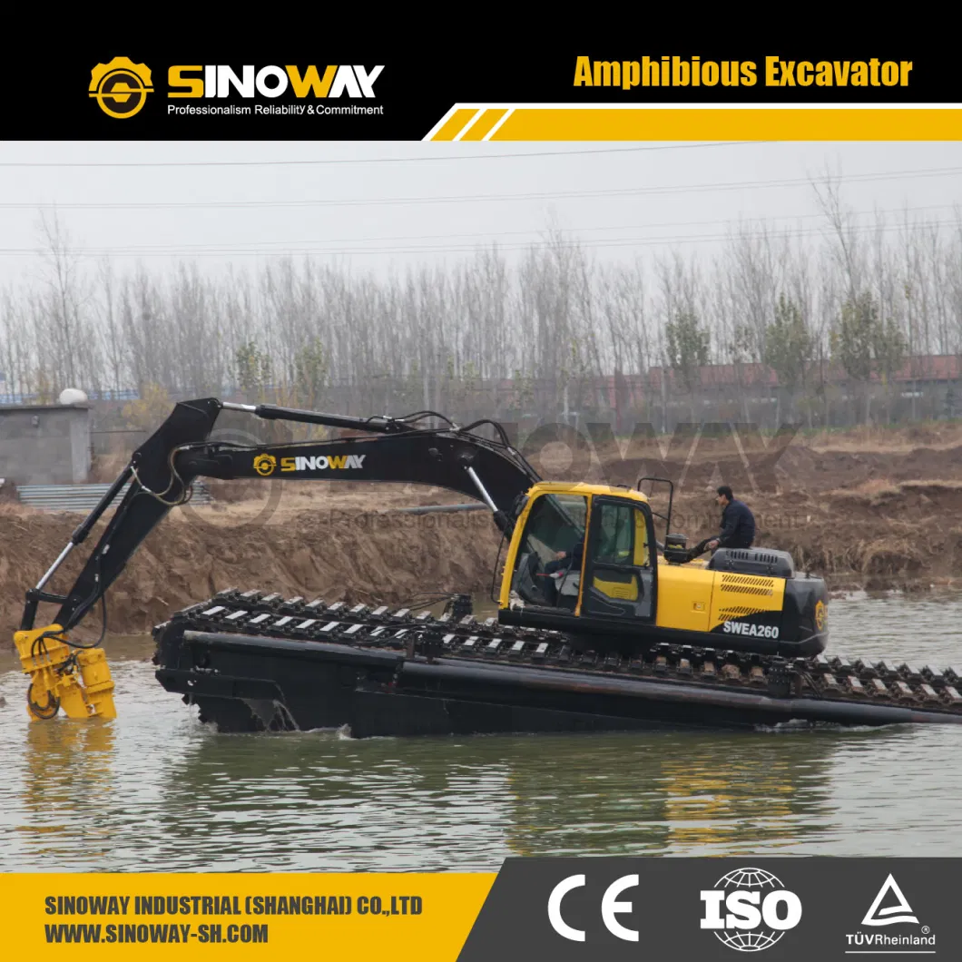 Sinoway Amphibious Dredger New Backhoe Dredger Price