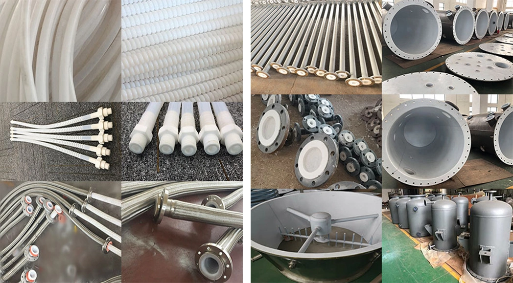 PTFE HDPE PP PE Po Lined Carbon Steel Pipe with Flange as Anti-Corrosion and Wear-Resistant Pipe