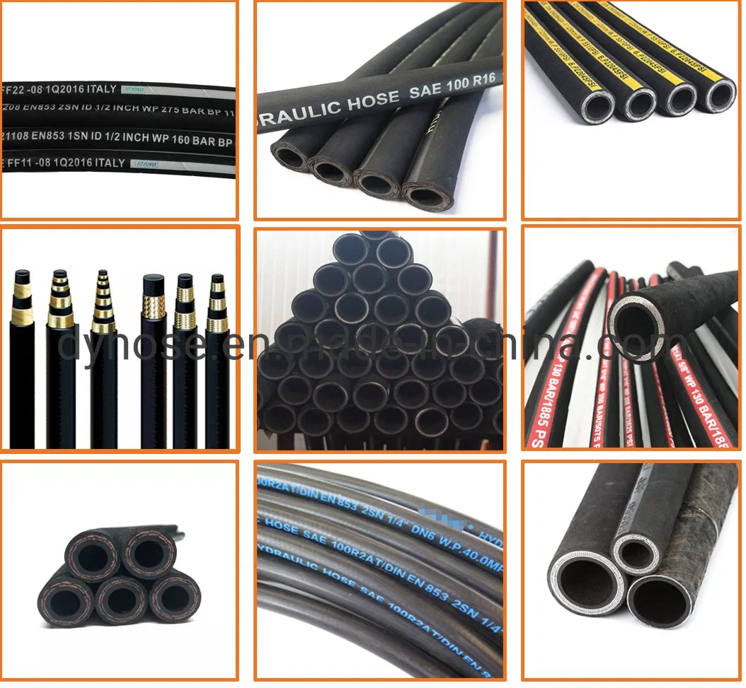 Rubber Hoses Flexible 3 Inch Concrete 1 Pump 2 High Pressure Heat Resistant Suction Pipe EPDM Radiator Price China Hydraulic Hos