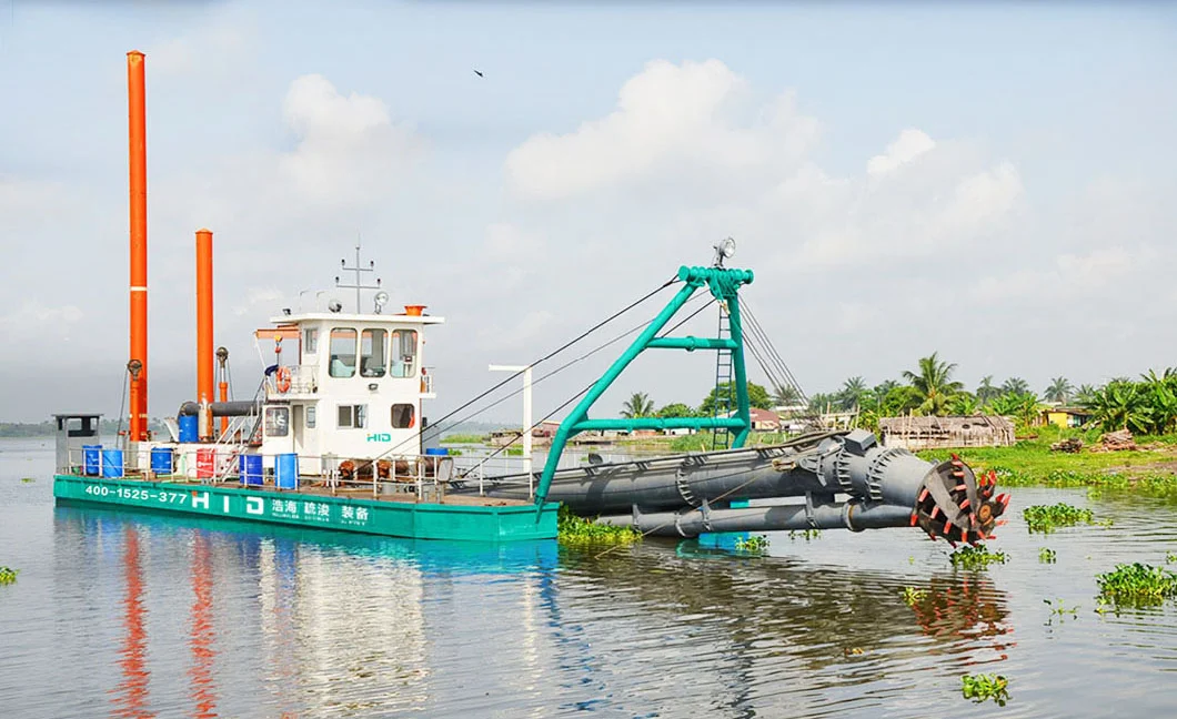 Mud Gold Dredger Vessel Sand Dredging Boat Vessel Ship Hydraulic Cutter Suction Sea Backhoe Dredger for Port Reclamation