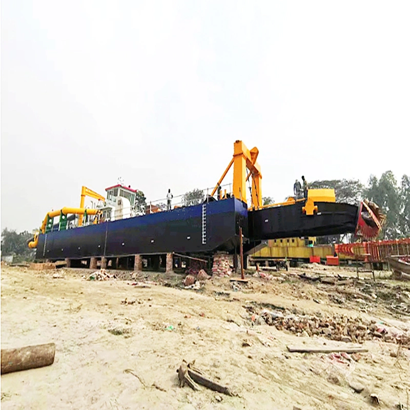 Small Size Cutter Suction Mud Dredger with HDPE Pipe