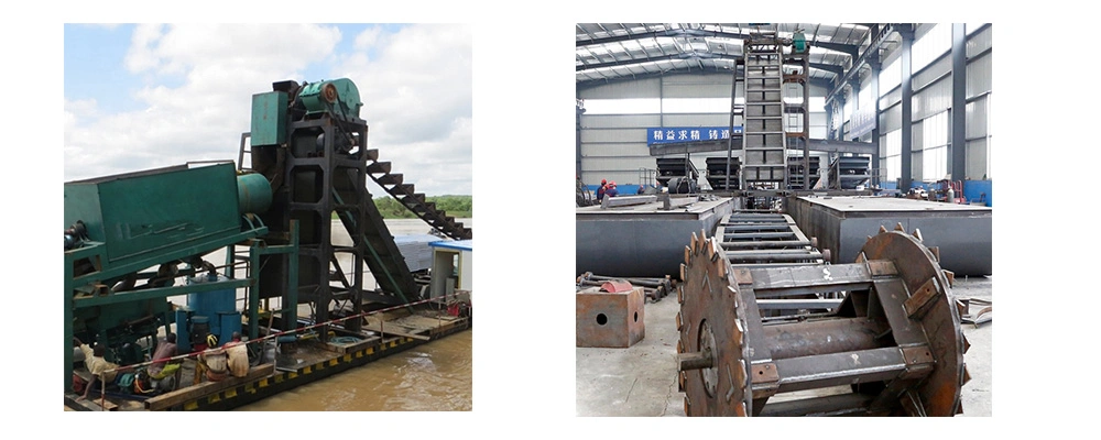 Gold Mining Machine Bucket Ladder Dredger for Diamond Dredging