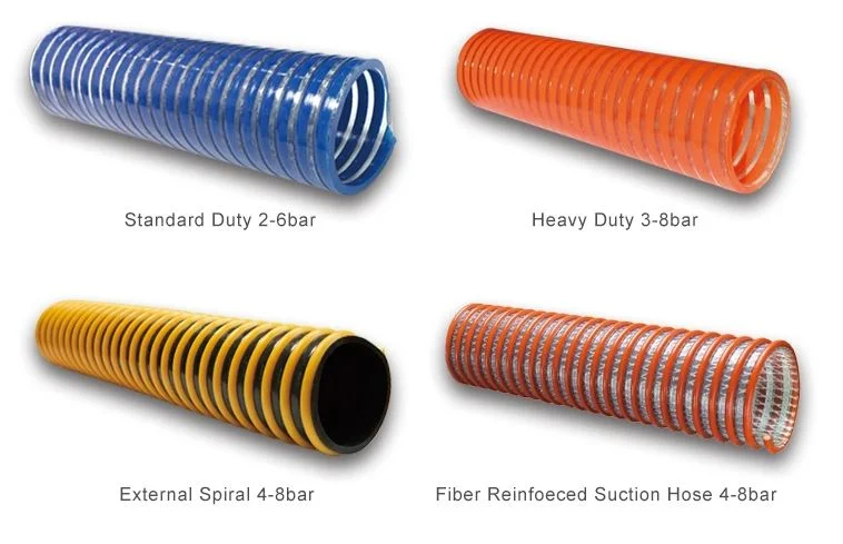 Flexible Hose Fuel Drop Suction Hose Nitrile (NBR) Rubber Rigid PVC Helix and Embedded Ground Wire
