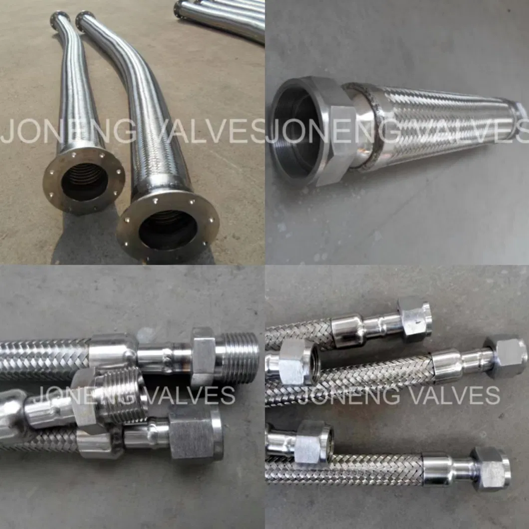 Stainless Steel Sanitary Water High Pressure Triclover Flexible Flex Metal Exhaust Braided Reinforced Corrugated Rubber SAE 100 R14 Pipe Tube Hose (JN-HS1001)