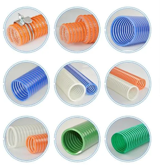 Plastic Corrugated PVC Suction Hose with Rigid PVC Spiral