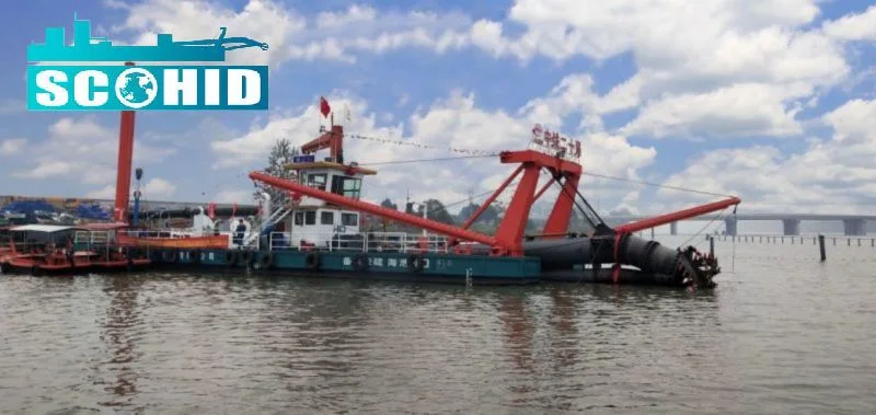 PLC Controlled Sco HID-CSD-6024 and Using Advanced Australian Technology to Arrange Pipes Cutter Sand Dredger for Waterways Cleaning