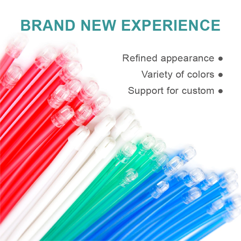 Disposable Bendable Colorful Dental Consumable Surgical Saliva Ejector for Medical Use