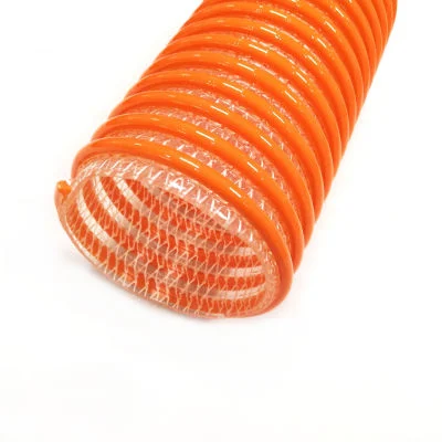Plastic Corrugated PVC Suction Hose with Rigid PVC Spiral