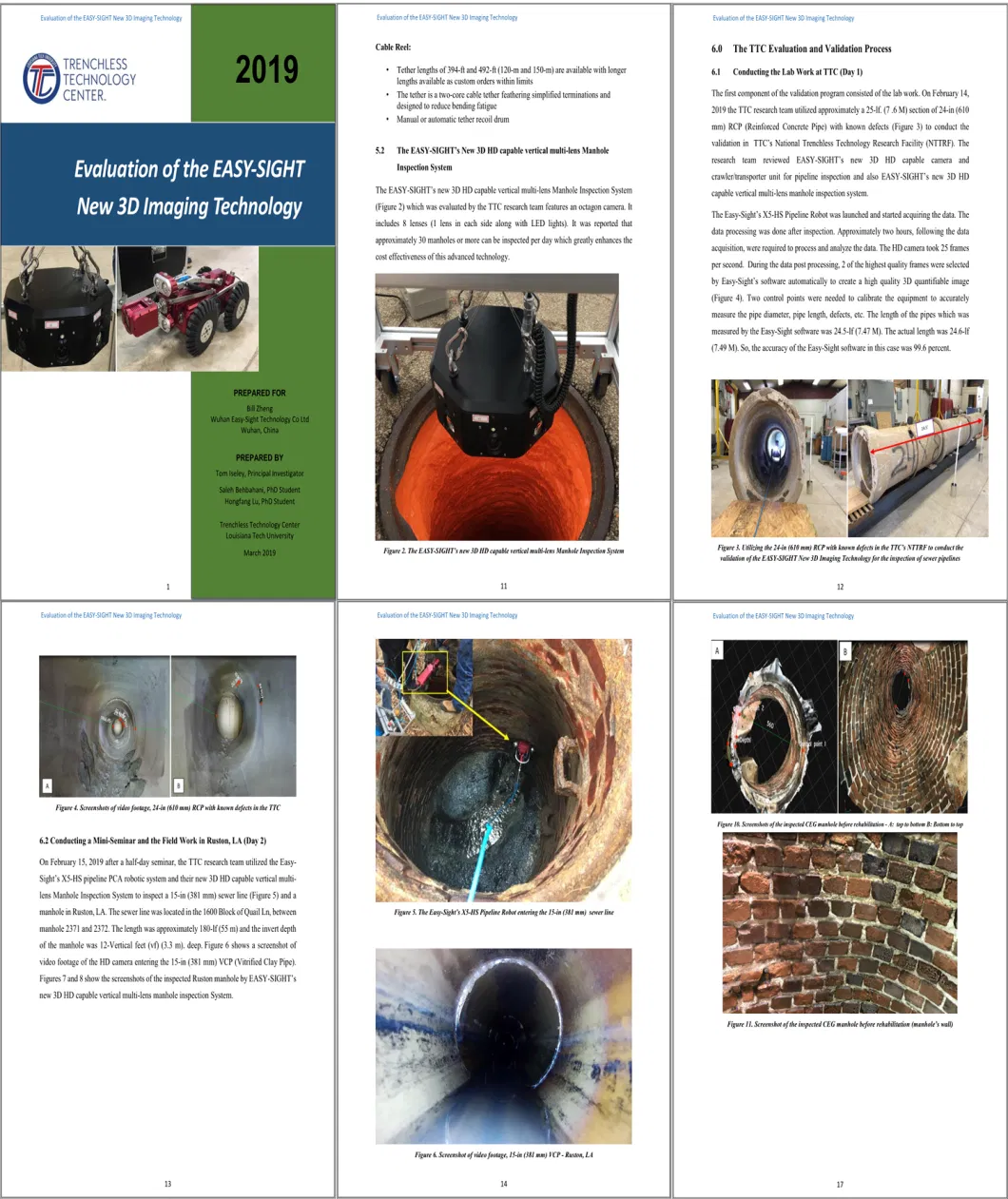 Underground Surveillance Camera Sewer Drain Pipe Inspection with Meter Counter and Sonde CCTV System