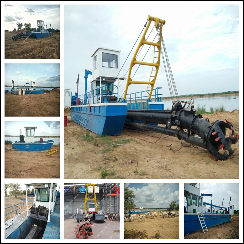 14 Inch Customized Mining Equipment Hydraulic Sand Dredging Machine Mud Dredger Boat Cutter Suction Dredger for Sale