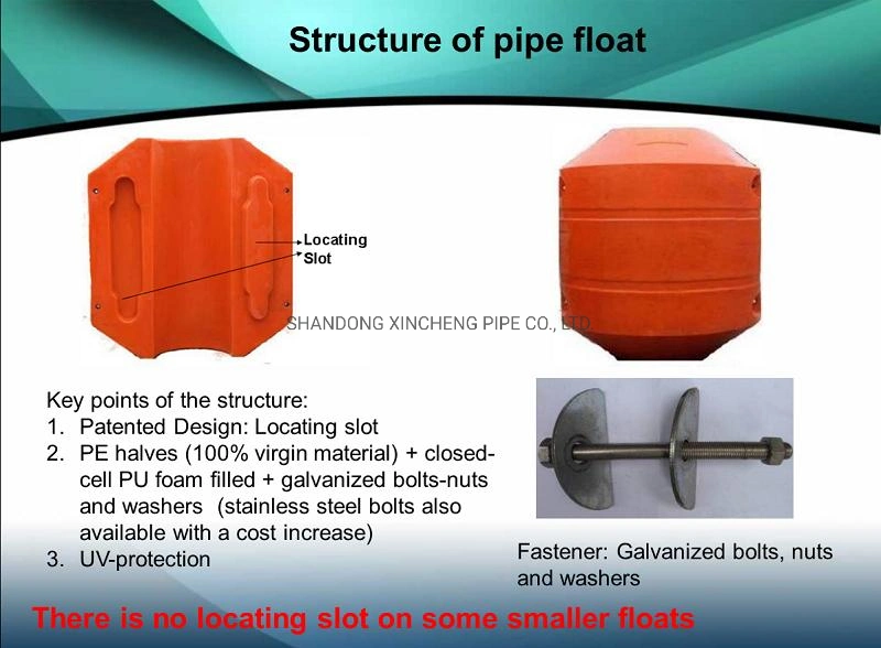 Dredging Plastic Floaters Pipe Floaters Pipe Floats for Pipes DN225