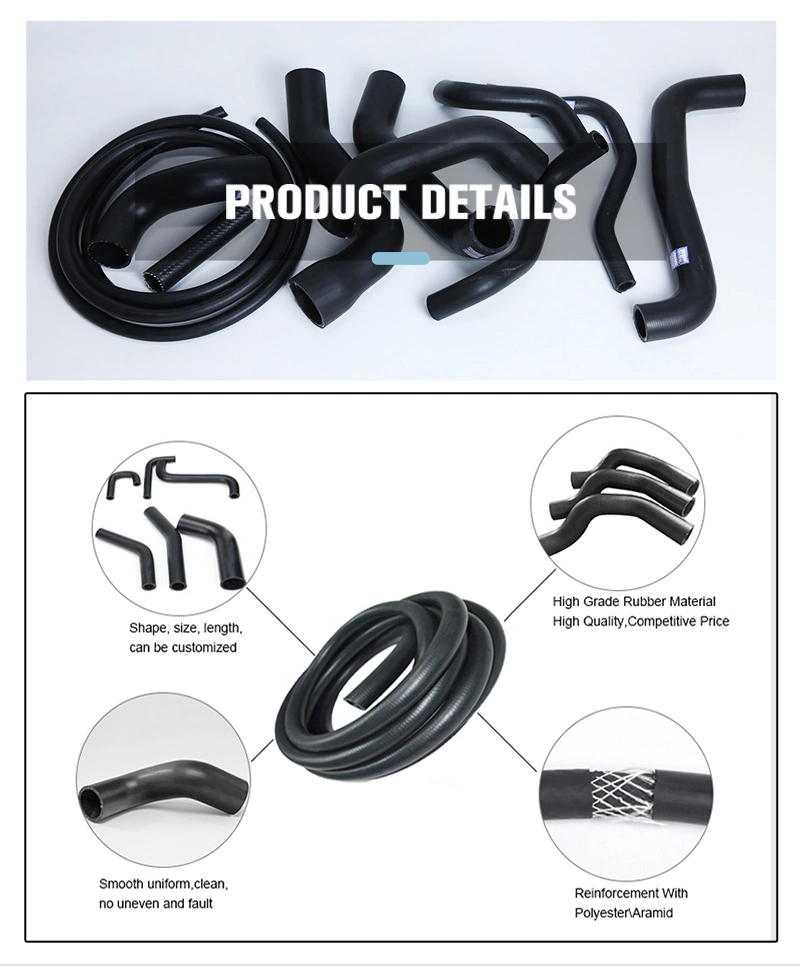 Customize Black Extruded EPDM Rubber Hose Automotive Breathing Air Intake Vacuum Hose