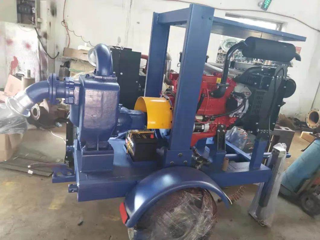 Trailer Mounted Self-Priming Diesel Engine Water Pump